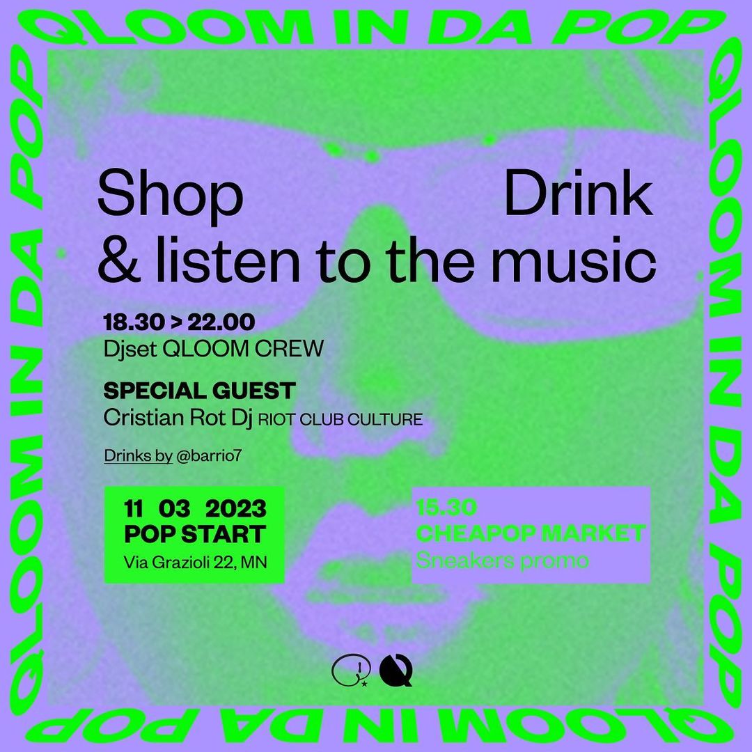 SHOP DRINK AND LISTEN TO THE MUSIC