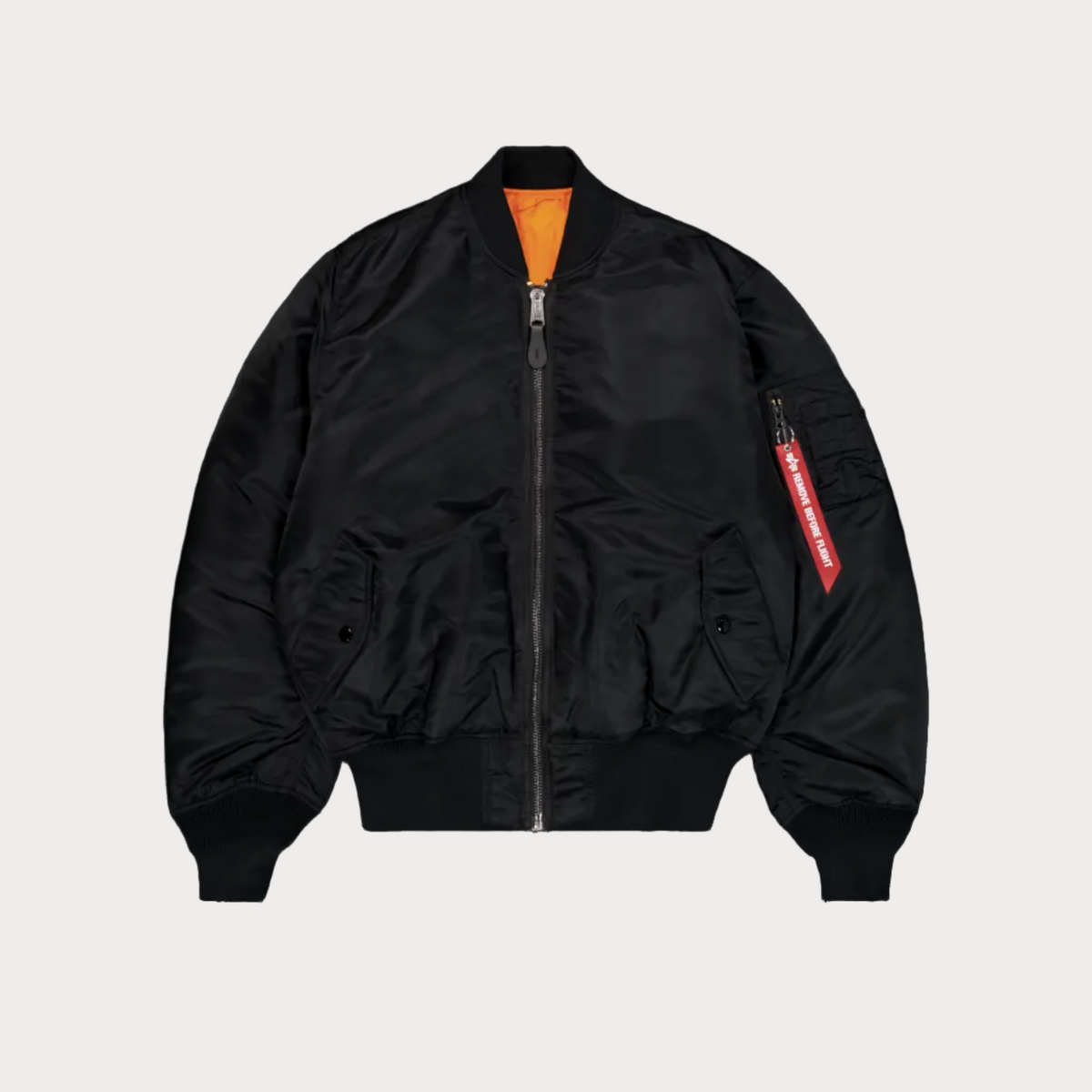 MA-1 HERITAGE BOMBER BLACK ALPHA INDUSTRIES