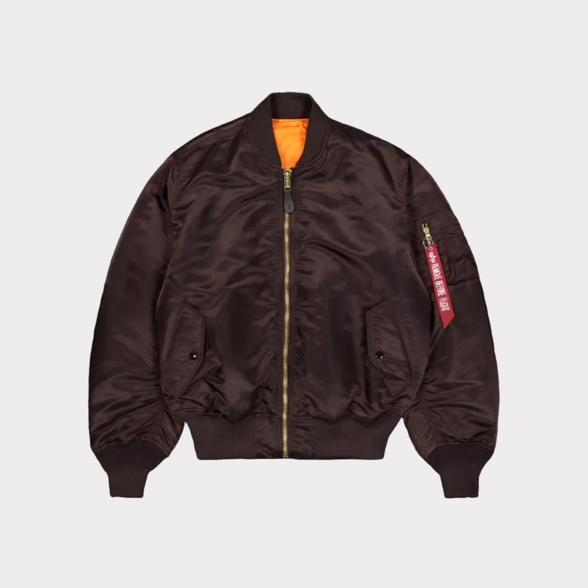 MA-1 HERITAGE BOMBER BROWN ALPHA INDUSTRIES
